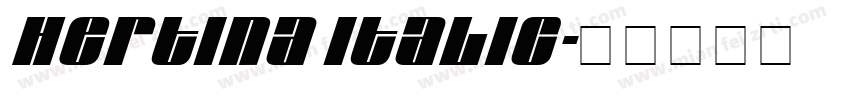Hertina Italic字体转换